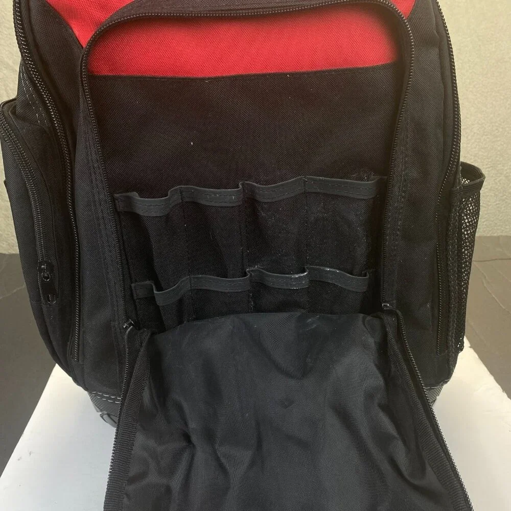 Husky Pro Tool Backpack Heavy Duty Rubber Bottom Storage Bag (H-68003-03)